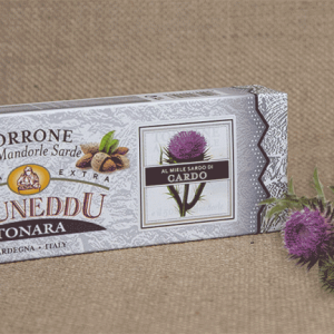 Torrone - Sardischer Mandelnougat von Pruneddu, mit Distelhonig (Cardo)
